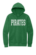 Pirates varsity green hoodie mockup