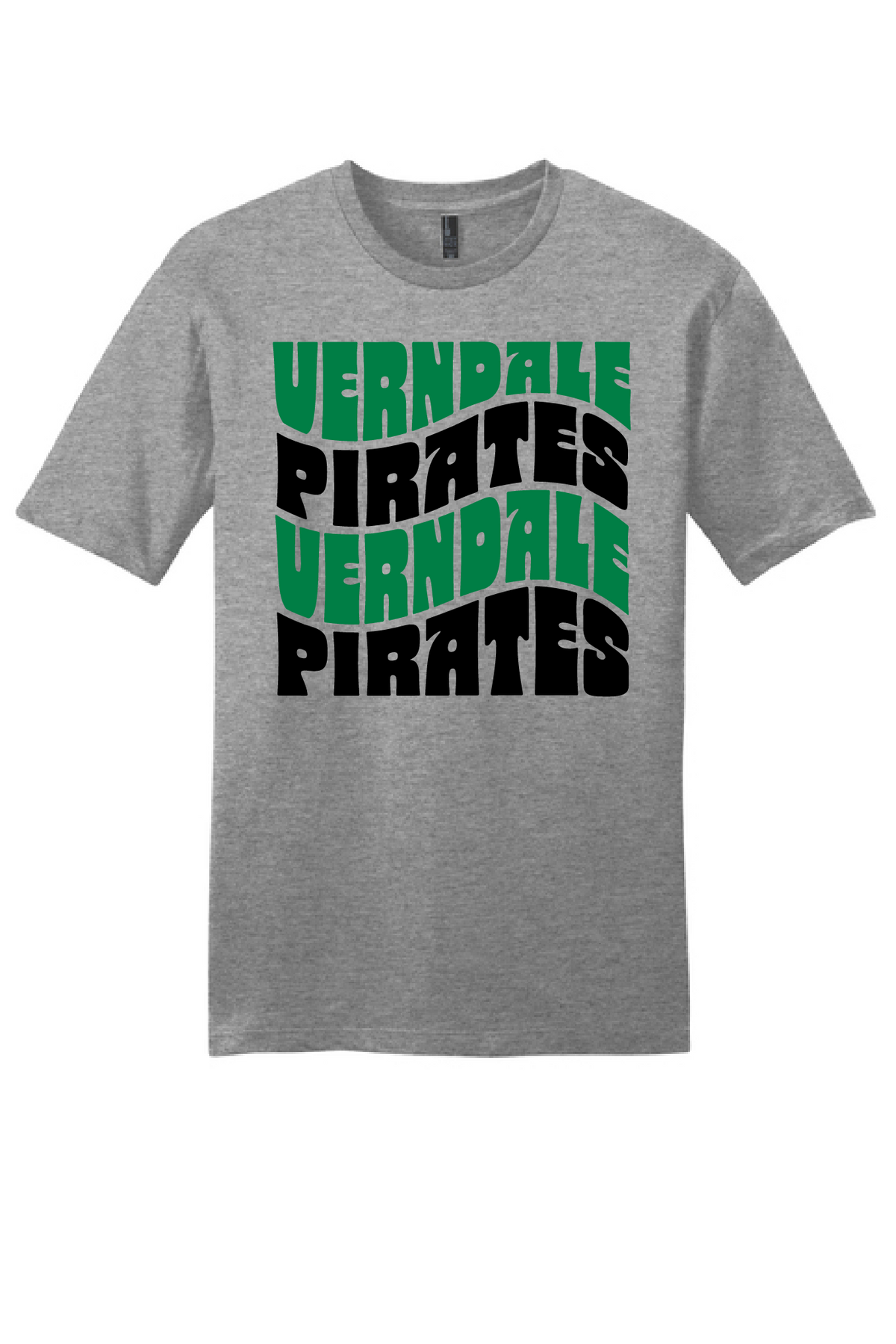 Verndale Pirates wavy design mockup